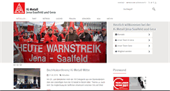 Desktop Screenshot of igmetall-jena-saalfeld-gera.de